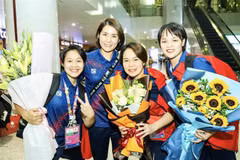Retour au Vietnam de la délégation nationale aux ASIAD 19