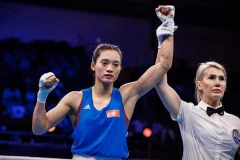 La Vietnamienne Nguyên Thi Tâm en demi-finale des Championnats du monde de boxe féminine IBA 2023