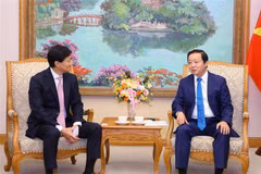  Le vice-Premier ministre Tran Hong Ha reçoit le PDG de la société japonaise MOECO 