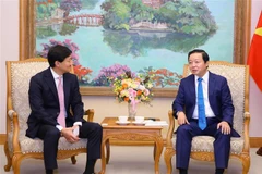  Le vice-Premier ministre Tran Hong Ha reçoit le PDG de la société japonaise MOECO 