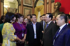 Le président rencontre les délégués de l'Association générale de l'agriculture et du développement rural du Vietnam