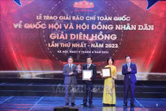 Remise des Prix nationaux de la presse pour l’AN et les Conseils populaires 2023