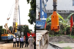 Mise en chantier d’une borne d’hauteur dans le district de Soc Son à Hanoï