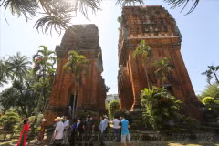 Les tours jumelles - témoignage de la beauté de l'ancienne architecture du Champa à Binh Dinh