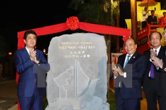 Le Premier ministre japonais Shinzo Abe à Hôi An