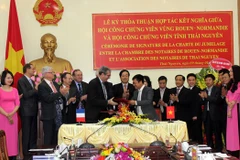 Notariat : Thai Nguyen établit un jumelage avec Rouen (France)
