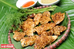 Calmars grillés au piment et à la citronnelle