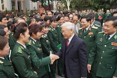Têt : Nguyen Phu Trong formule ses vœux au Commandement des gardes-frontières
