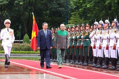 Le président To Lam préside la cérémonie d’accueil officielle de son homologue du Timor-Leste
