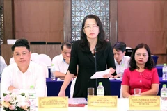 La directrice du Département du Tourisme de Hô Chi Minh-Ville, Nguyen Thi Anh Hoa, s'exprime lors de la réunion. Photo : VNA