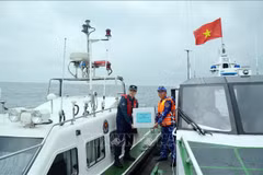 Le Vietnam et la Chine mènent une patrouille conjointe dans le Nord du golfe du Tonkin. Photo : VNA