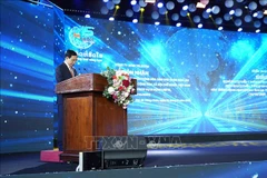 Le ministre vietnamien de la Défense, le général Phan Văn Giang lors de la cérémonie. Photo : VNA