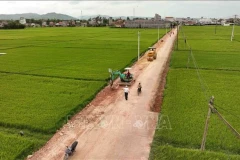 Une route dans la commune de Hoa Dong, district de Tay Hoa, province de Phu Yen. (Photo : VNA)