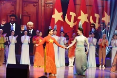 Une représentation au programme artistique célébrant l'amitié Hanoï-Pékin. Photo: VNA