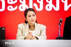 Paetongtarn Shinawatra s'exprime lors d'une conférence de presse tenue à Bangkok, Thaïlande, le 15 mai 2023. Photo: Getty Images/VNA