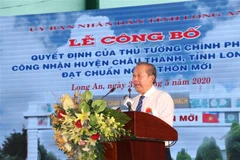 Long An a son premier district aux normes de la Nouvelle Ruralité