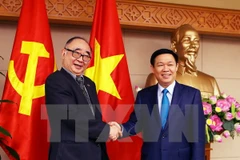 Le vice-PM Vuong Dinh Hue reçoit une délégation de l’ERIA