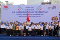 Marche de soutien aux sportifs vietnamiens participant aux SEA Games 29