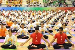 La 3e Journée internationale du Yoga célébrée à Can Tho 