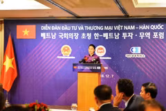 La présidente de l'AN au Forum sur l'investissement et le commerce Vietnam et R. de Corée