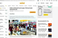 Le Vietnam, l’une des destinations préférées des touristes indiens. Photo: VNA