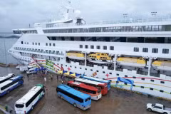 Le baeau de croisière Blue Dream Melody. Photo: vessel Finder