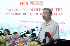 Le président To Lam rencontre des électeurs de Hung Yen