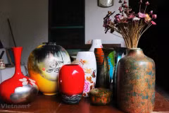 Produits du village artisanal de la laque de Ha Thai. Photo: Vietnam+