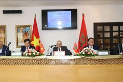 Les intervenants lors du séminaire, dans la capitale Rabat, le 31 mai. Photo : VNA