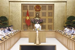 Le vice-Premier ministre Lê Thành Long s’exprime lors de la première réunion du Conseil national pour le développement durable, à Hanoi, le 24 septembre. Photo: VNA