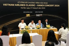 Cérémonie d'annonce du programme, à Hanoi, le 27 juin. Photo: VNA