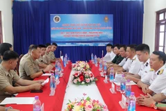 Vue de la 7e interaction amicale entre la Marine populaire du Vietnam et la Marine philippine, sur l’île Song Tu Tây, le 10 juillet. Photo : qdnd.vn