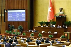Les députés votent pour l’adoption de la Loi sur la valeur ajoutée, à Hanoi, le 26 novembre. Photo : VNA