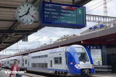 Un train à grande vitesse en Europe. Photo : VietnamPlus