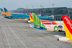 Avions à l’aéroport international de Nôi Bai, à Hanoi. Photo : VietnamPlus