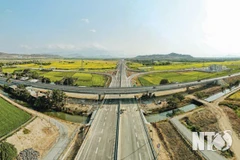 Le tronçon Nhon Son de l’autoroute Nord-Sud. Photo: Journal Ninh Thuân