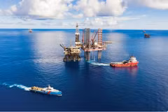 Plateforme d’exploitation pétrolière et gazière Tam Dao 03. Source : pnv.vn
