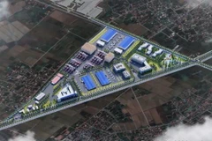 Image d’artiste du parc industriel pharmaceutique et biologique qui sera construit dans la province de Thai Binh, le premier du genre au Vietnam Photo : TB TV