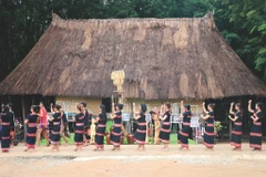 Un spectacle de danse des femmes Gié Triêng à Dak Rang. Photo: VNA