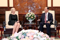 Le président Tran Dai Quang reçoit l’ambassadrice de Norvège