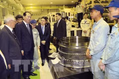 Les médias japonais couvrent la visite du président vietnamien dans leur pays