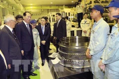Les médias japonais couvrent la visite du président vietnamien dans leur pays