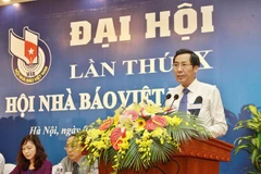 L’ouverture du Xe Congrès de l'Association des journalistes du Vietnam
