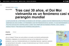 La presse argentine loue des réalisations du Doi moi