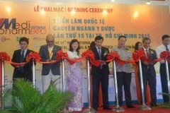 Ouverture de Vietnam Medi-Pharm Expo à Ho Chi Minh-Ville