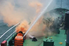 Vietnam-Inde : exercice de sauvetage en mer