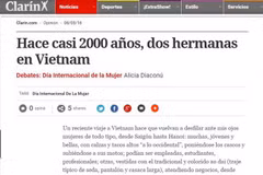 Un journal argentin honore les femmes vietnamiennes 
