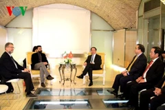 Le président Tran Dai Quang rencontre les dirigeants des Partis de gauche en Italie
