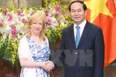 Tran Dai Quang reçoit la vice-présidente de la Chambre des communes du Royaume-Uni