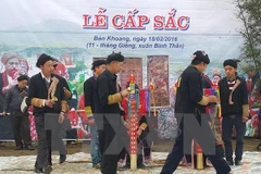 Le rite "câp sac" des Dao, patrimoine culturel immatériel national
